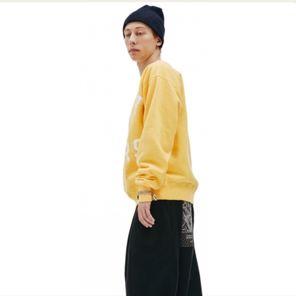 Saint Michael x Denim Tears Crewneck Sweatshirt Yellow - Picture 2 of 9